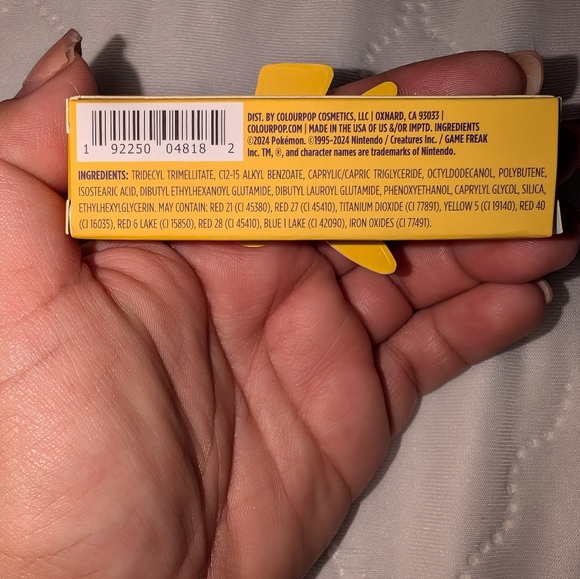 Pokémon x Colourpop - Exclus collab - Thunderbolt Pikachu Lip Balm - IN HAND - Picture 3 of 4